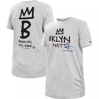 Мужская белая футболка Brooklyn Nets 2022/23 City Edition Big & Tall New Era
