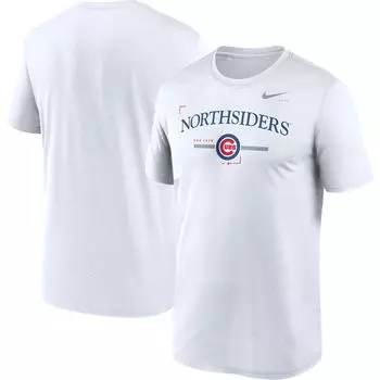 Мужская белая футболка Chicago Cubs Big & Tall Local Legend Nike
