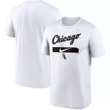 Мужская белая футболка Chicago White Sox City Legend Practice Performance Nike