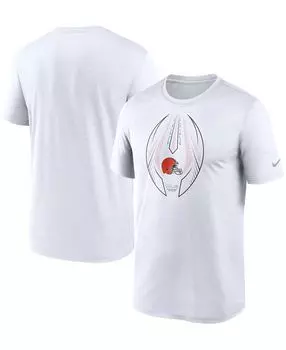 Мужская белая футболка cleveland browns legend icon Nike, белый