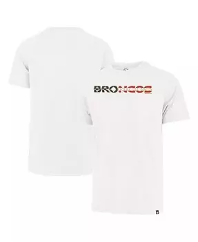 Мужская белая футболка Denver Broncos с надписью Franklin Flag Script '47 Brand, белый