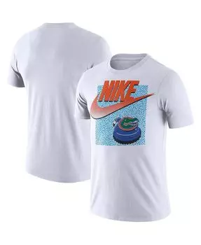 Мужская белая футболка florida gators swoosh spring break Nike, белый