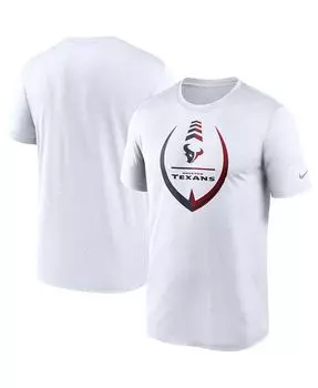 Мужская белая футболка Houston Texans Icon Legend Performance Nike, белый