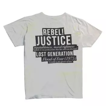 Мужская белая футболка Justice ROCKSTAR ORIGINAL, белый