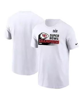 Мужская белая футболка Kansas City Chiefs Super Bowl LVIII Champions Iconic Nike, белый