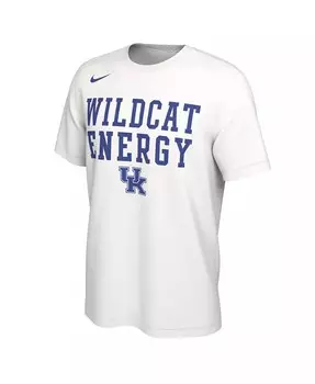 Мужская белая футболка Kentucky Wildcats 2024 On Court Bench Nike, белый