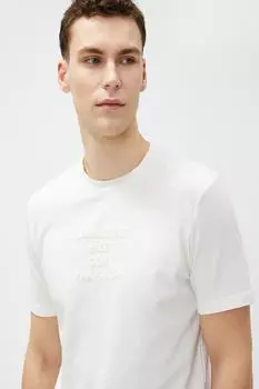 Мужская белая футболка Koton, белый