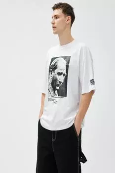 Мужская белая футболка Koton, белый