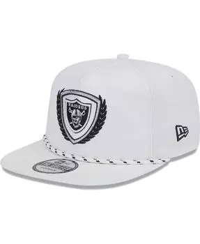 Мужская белая футболка Las Vegas Raiders Golfer 9FIFTY Snapback Hat New Era