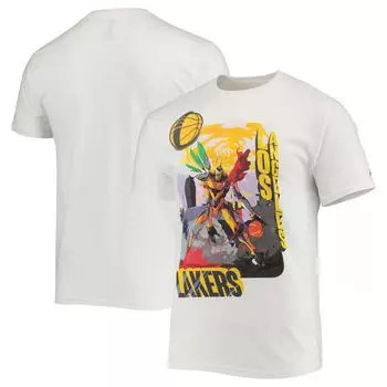 Мужская белая футболка Los Angeles Lakers NBA x McFlyy из серии Artist Series