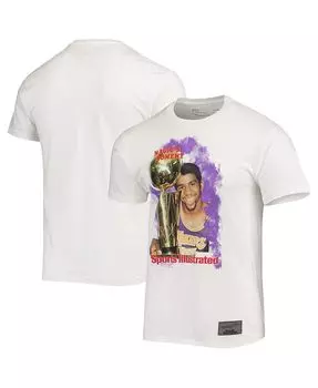 Мужская белая футболка Los Angeles Lakers с логотипом Magic Johnson x Sports Illustrated Mitchell & Ness, белый