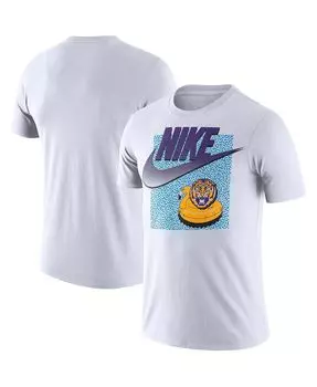 Мужская белая футболка lsu tigers swoosh spring break Nike, белый