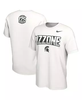 Мужская белая футболка Michigan State Spartans 125th Anniversary The Izzone Nike, белый