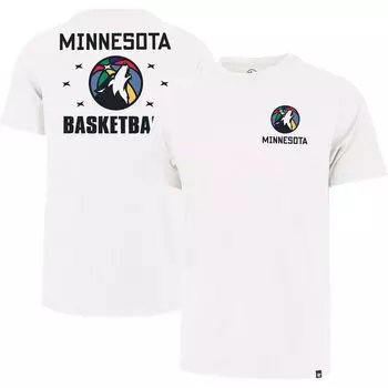 Мужская белая футболка Minnesota Timberwolves 2022/23 City Edition '47 Backer Franklin