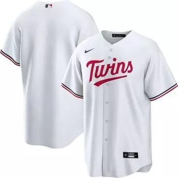 Мужская белая футболка Minnesota Twins Home Replica Team Team Nike