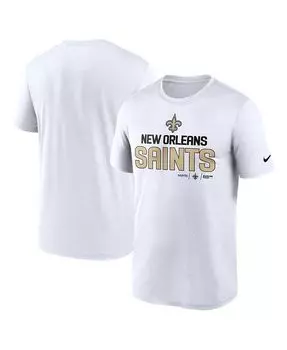 Мужская белая футболка New Orleans Saints Legend Community Performance Nike, белый