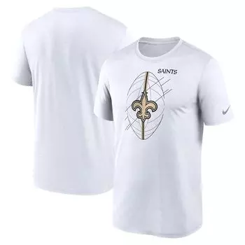 Мужская белая футболка New Orleans Saints Legend Icon Performance Nike