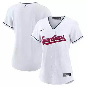 Мужская белая футболка Nike Cleveland Guardians Home Replica Team Nike