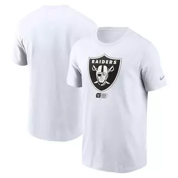 Мужская белая футболка Nike Las Vegas Raiders Faded Essential, цвет Lvr White