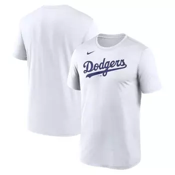 Мужская белая футболка Nike Los Angeles Dodgers New Legend с надписью