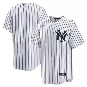 Мужская белая футболка Nike New York Yankees Home Replica Team, цвет Ynk White