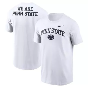 Мужская белая футболка Nike Penn State Nittany Lions Blitz 2-Hit, цвет Pst White
