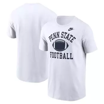 Мужская белая футболка Nike Penn State Nittany Lions Legacy Football Icon, цвет Pst White