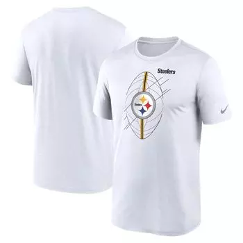 Мужская белая футболка Nike Pittsburgh Steelers Legend Icon Performance