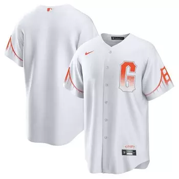 Мужская белая футболка Nike San Francisco Giants City Connect Replica, цвет Gnt White