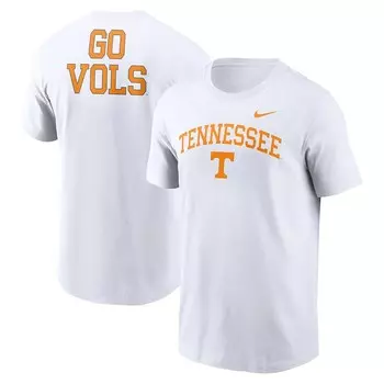 Мужская белая футболка Nike Tennessee Volunteers Blitz 2-Hit, цвет Ten White