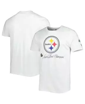 Мужская белая футболка Pittsburgh Steelers Historic Champs New Era, белый