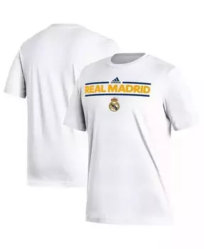 Мужская белая футболка Real Madrid Dassler Adidas, белый