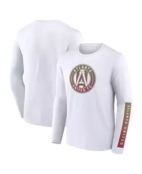 Мужская белая футболка с длинным рукавом Atlanta United FC Fanatics, белый