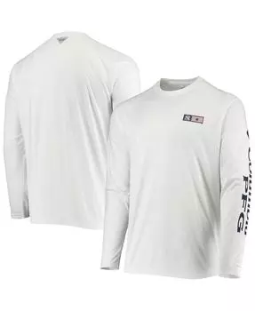 Мужская белая футболка с длинным рукавом new york yankees americana terminal tackle omni-shade raglan Columbia, белый