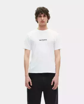 Мужская белая футболка с коротким рукавом и логотипом The Kooples, белый