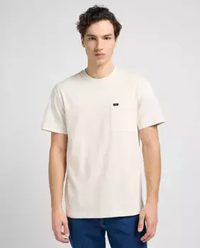 Мужская белая футболка с короткими рукавами Lee, белый