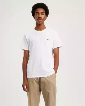 Мужская белая футболка с короткими рукавами Levi's, белый