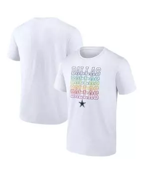 Мужская белая футболка с логотипом Dallas Cowboys City Pride Fanatics, белый