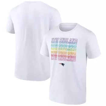 Мужская белая футболка с логотипом Fanatics New England Patriots City Pride