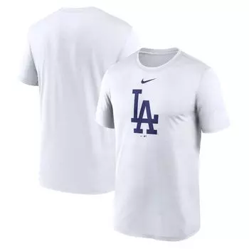 Мужская белая футболка с логотипом Los Angeles Dodgers New Legend Nike