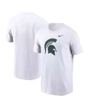 Мужская белая футболка с логотипом Michigan State Spartans Primetime Evergreen Nike, белый