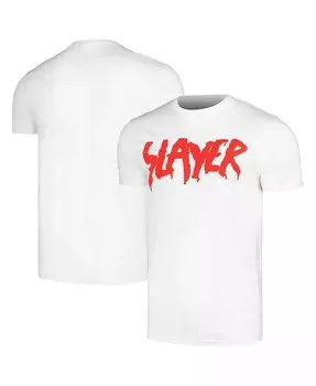 Мужская белая футболка с логотипом Slayer Drip Global Merch, белый
