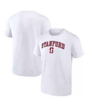 Мужская белая футболка с логотипом Stanford Cardinal Campus Fanatics, белый