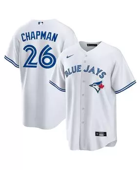 Мужская белая футболка с Мэттом Чепменом Toronto Blue Jays Replica Player Nike