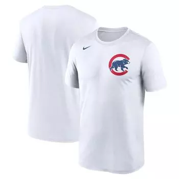 Мужская белая футболка с надписью Chicago Cubs New Legend Nike