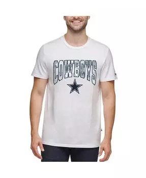 Мужская белая футболка с вышивкой Dallas Cowboys Tommy Hilfiger, белый