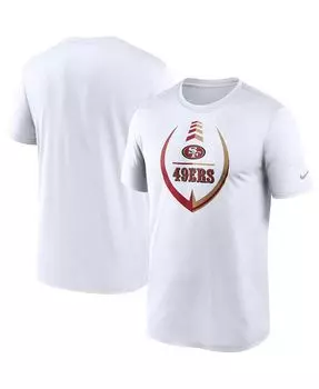 Мужская белая футболка san francisco 49ers icon legend performance Nike, белый