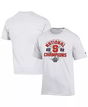 Мужская белая футболка Syracuse Orange 2022 NCAA Men's Soccer National Champions Locker Room, белый