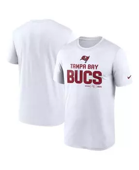 Мужская белая футболка tampa bay buccaneers legend community performance Nike, белый