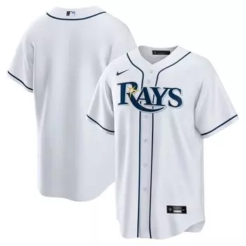 Мужская белая футболка Tampa Bay Rays Home Replica Team Nike